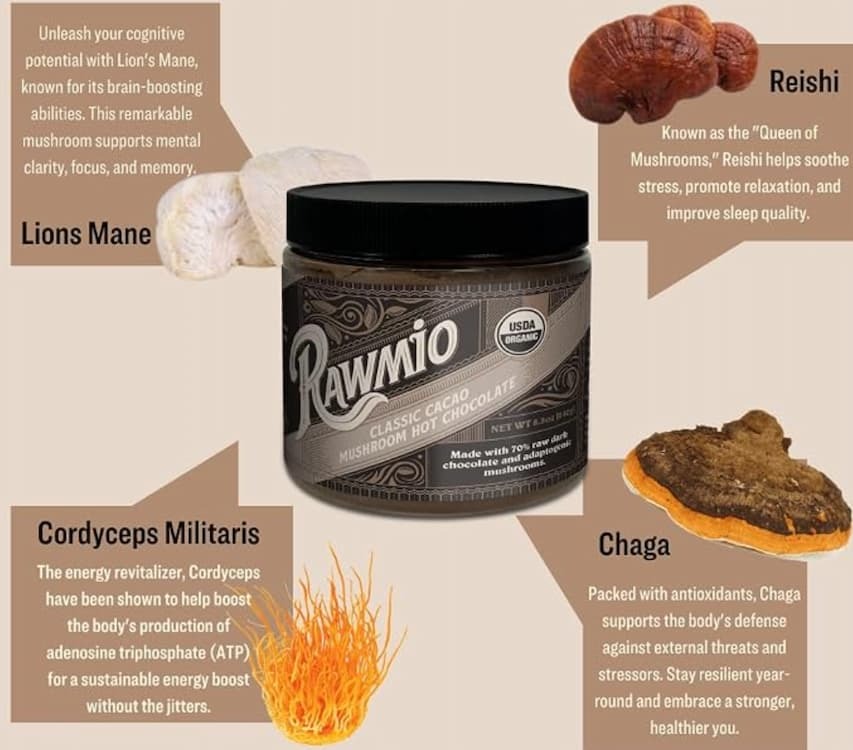 Rawmio Mushroom Hot Chocolate